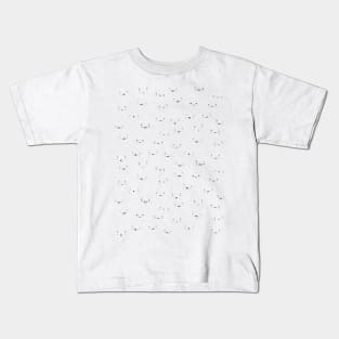 Little Face Doodles - Cute Expressions Kids T-Shirt